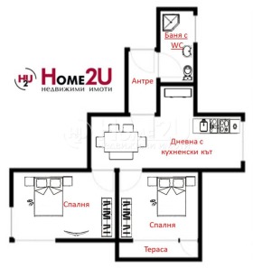 2-СТАЕН, 60 m2 - Holmes.bg 2-СТАЕН, 60 m2
