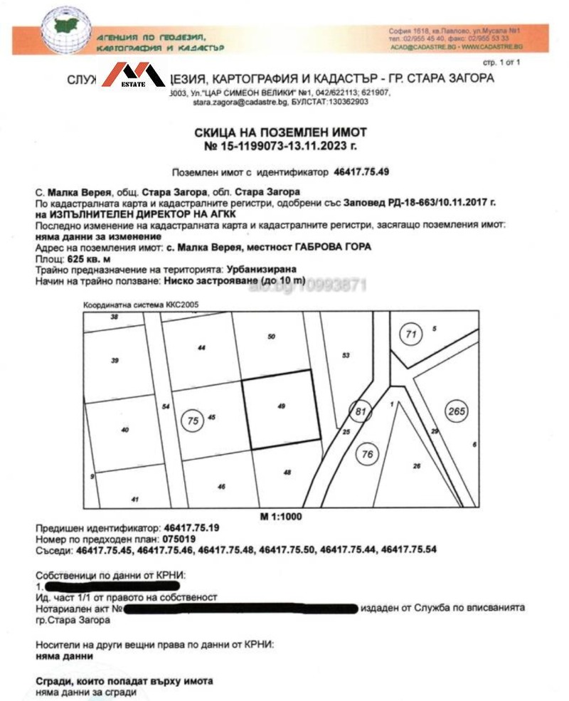 Продава ПАРЦЕЛ, област Стара Загора, с. Малка Верея • 40000 € / 78233.20 лв. • 32957911 1 — Holmes.bg Продава ПАРЦЕЛ, област Стара Загора, с. Малка Верея • 40000 € / 78233.20 лв. • 32957911 1