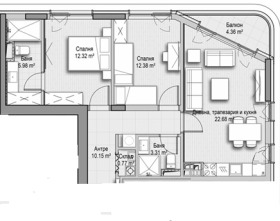 3-СТАЕН, 108 m2 - Holmes.bg 3-СТАЕН, 108 m2