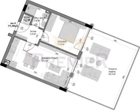 2-СТАЕН, 87 m2 - Holmes.bg 2-СТАЕН, 87 m2