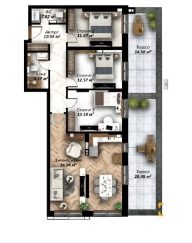 4-СТАЕН, 187 m2 - Holmes.bg 4-СТАЕН, 187 m2