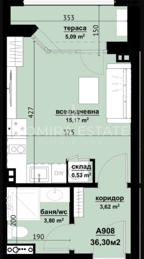 1-СТАЕН, 36 m2 - Holmes.bg 1-СТАЕН, 36 m2