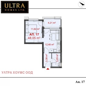 Продава 2-стаен, град Бургас