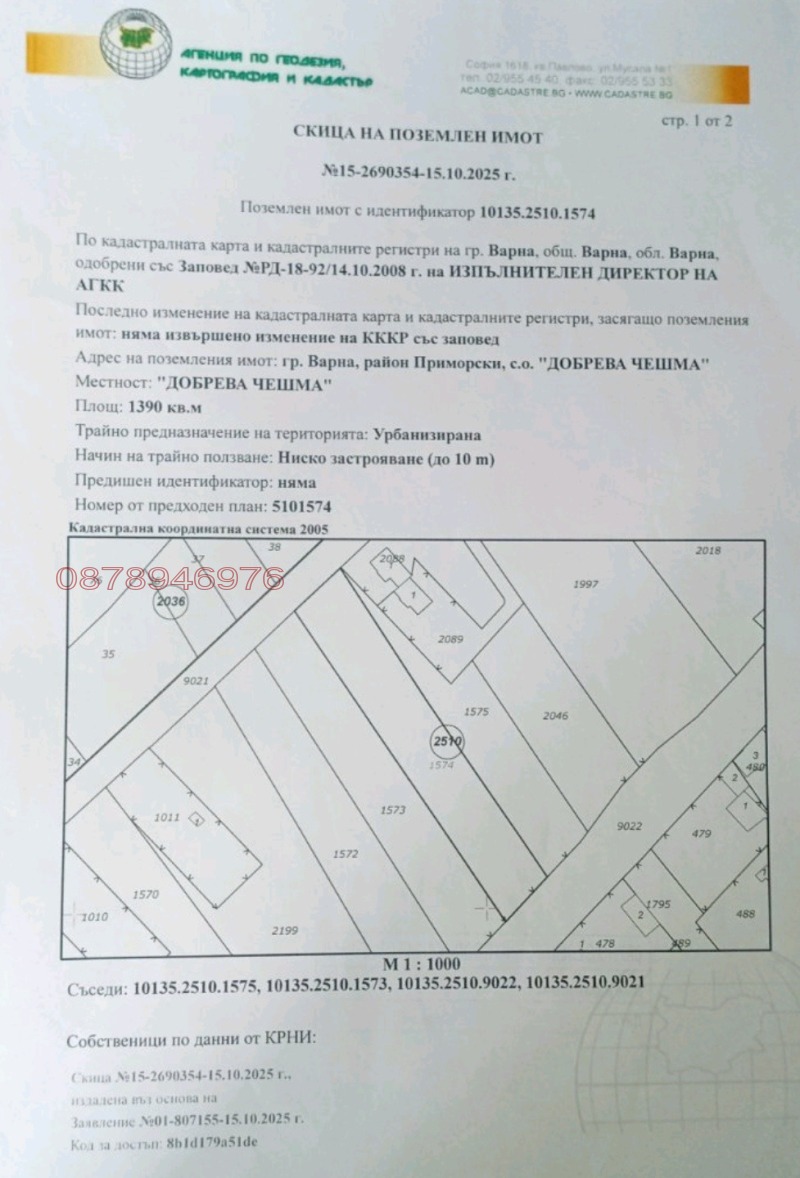 Продава ПАРЦЕЛ, град Варна, м-т Добрева чешма • 90350 € / 176709.24 лв. • 13289584 1 — Holmes.bg Продава ПАРЦЕЛ, град Варна, м-т Добрева чешма • 90350 € / 176709.24 лв. • 13289584 1