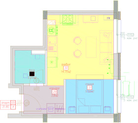 1-СТАЕН, 40 m2 - Holmes.bg 1-СТАЕН, 40 m2