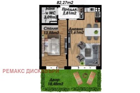 Продава 2-стаен, град Пловдив