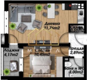 Продава 2-стаен, град Пловдив