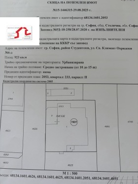 Обява Продава ПАРЦЕЛ,град София, Студентски град