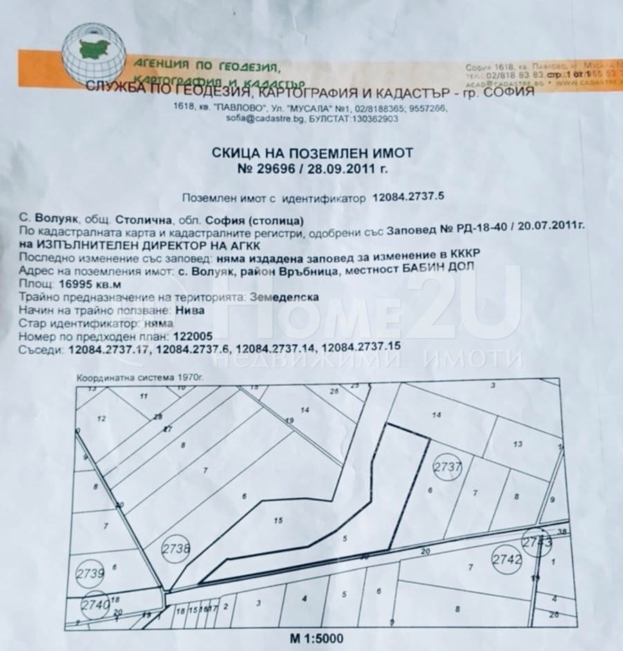 Продава Земеделска земя област София , с. Волуяк , 17000 дка | 79822761 — Imoti.com Продава Земеделска земя област София , с. Волуяк , 17000 дка | 79822761