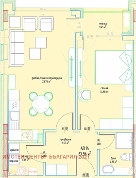 Обява Продава 2-СТАЕН,град София, Малинова долина
