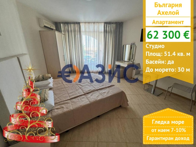 Продава 1-СТАЕН, област Бургас, гр. Ахелой • 62300 € / 121848.21 лв. • 93060037 1 — Holmes.bg Продава 1-СТАЕН, област Бургас, гр. Ахелой • 62300 € / 121848.21 лв. • 93060037 1