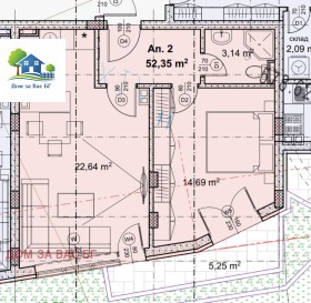 2-СТАЕН, 68 m2 - Holmes.bg 2-СТАЕН, 68 m2