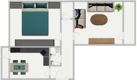 2-СТАЕН, 65 m2 - Holmes.bg 2-СТАЕН, 65 m2