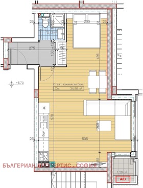1-СТАЕН, 58 m2 - Holmes.bg 1-СТАЕН, 58 m2