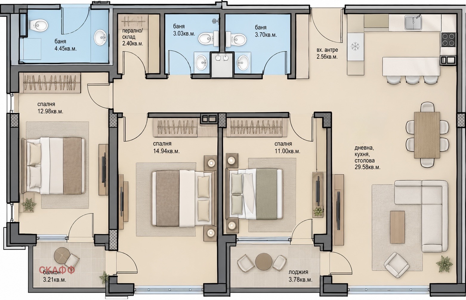 Продава 4-стаен град Пловдив , Отдих и култура , 127 кв.м | 59401833 — Imoti.com Продава 4-стаен град Пловдив , Отдих и култура , 127 кв.м | 59401833
