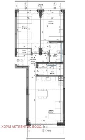 3-СТАЕН, 108 m2 - Holmes.bg 3-СТАЕН, 108 m2