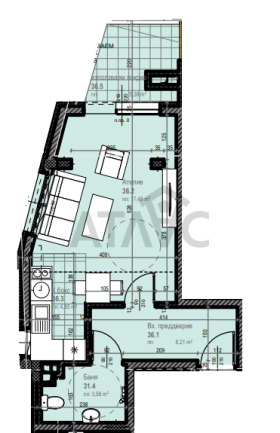 1-СТАЕН, 55 m2 - Holmes.bg 1-СТАЕН, 55 m2