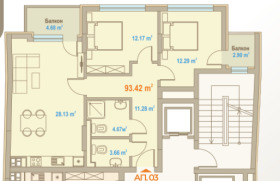 3-СТАЕН, 129 m2 - Holmes.bg 3-СТАЕН, 129 m2
