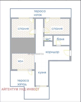 3-СТАЕН, 101 m2 - Holmes.bg 3-СТАЕН, 101 m2