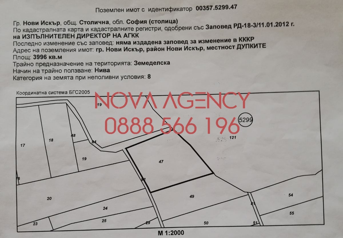Продава Земеделска земя област София , гр. Нови Искър , 4 дка | 34050066 — Imoti.com Продава Земеделска земя област София , гр. Нови Искър , 4 дка | 34050066