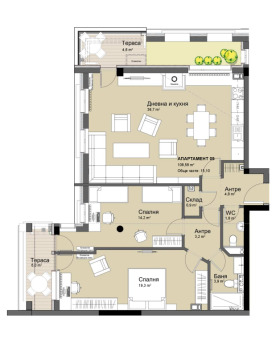 3-СТАЕН, 124 m2 - Holmes.bg 3-СТАЕН, 124 m2