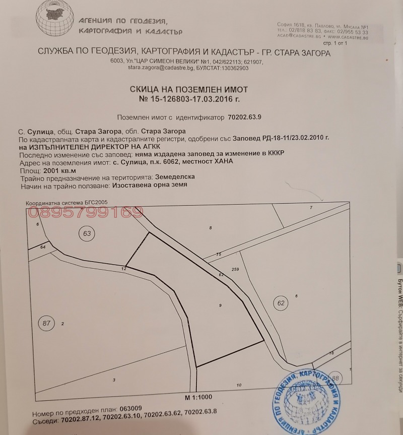 Продава ПАРЦЕЛ, област Стара Загора, с. Сулица • 15000 € / 29337.45 лв. • 34106542 1 — Holmes.bg Продава ПАРЦЕЛ, област Стара Загора, с. Сулица • 15000 € / 29337.45 лв. • 34106542 1