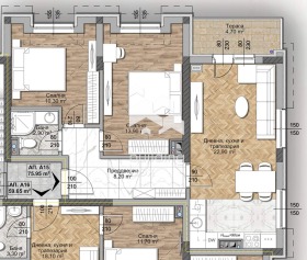 3-СТАЕН, 93 m2 - Holmes.bg 3-СТАЕН, 93 m2