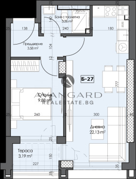 2-СТАЕН, 61 m2 - Holmes.bg 2-СТАЕН, 61 m2