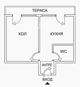 1-СТАЕН, 40 m2 - Holmes.bg 1-СТАЕН, 40 m2