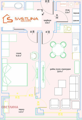 2-СТАЕН, 78 m2 - Holmes.bg 2-СТАЕН, 78 m2