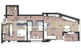 3-СТАЕН, 121 m2 - Holmes.bg 3-СТАЕН, 121 m2