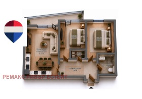 3-СТАЕН, 88 m2 - Holmes.bg 3-СТАЕН, 88 m2