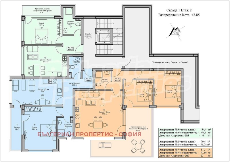 Продается  2 спальни София , Бояна , 97 кв.м | 46259115