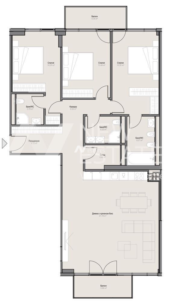 Продава 4-СТАЕН, гр. София, Оборище, снимка 14 - Апартаменти - 55404735