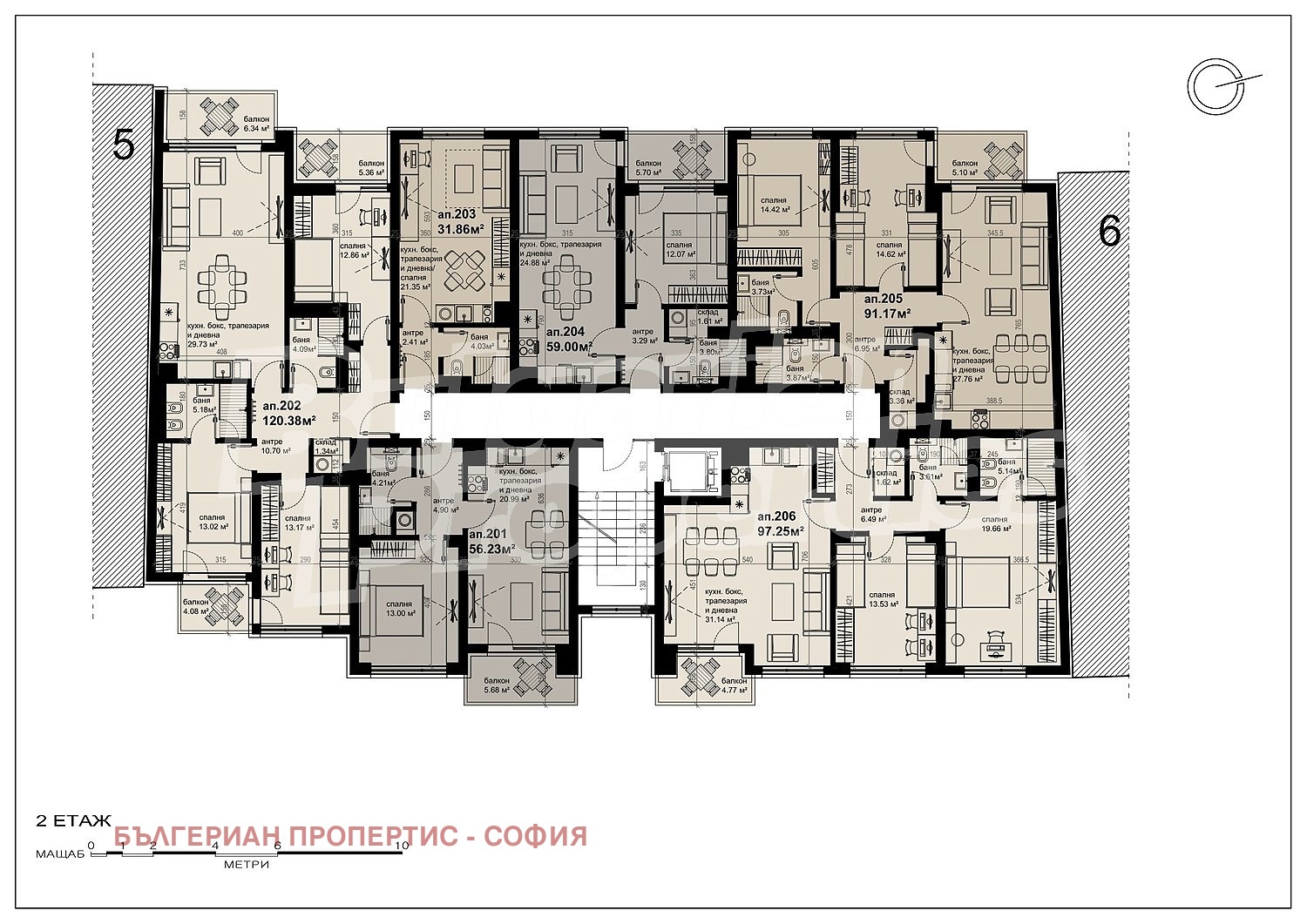 Продава 2-СТАЕН, гр. София, Зона Б-5, снимка 4 - Апартаменти - 54267473