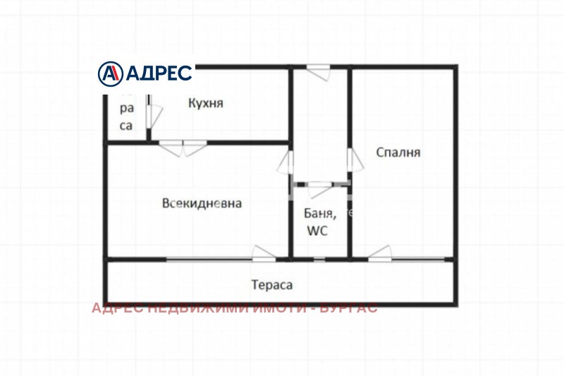 Продава 2-СТАЕН, гр. Бургас, Възраждане, снимка 3 - Апартаменти - 53007024