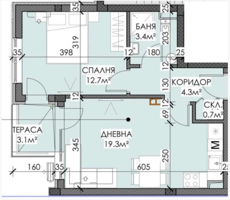 Продава  2-стаен град Бургас , Сарафово , 60 кв.м | 70261211 - изображение [2]