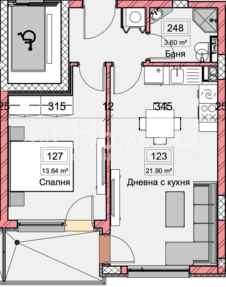 Na sprzedaż  1 sypialnia Warna , Kajsiewa gradina , 64 mkw | 64632611 - obraz [4]