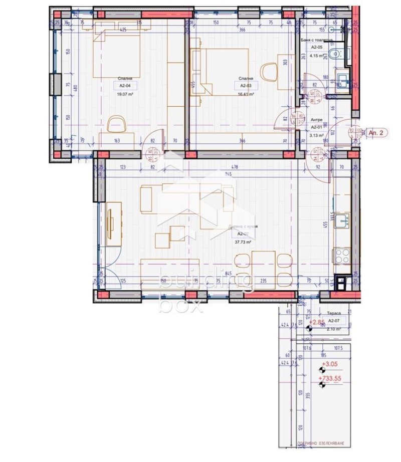 De vânzare  2 dormitoare Sofia , Dragalevți , 127 mp | 70708174