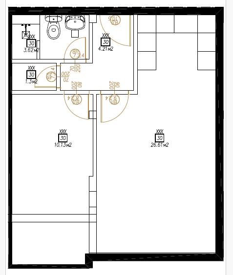 Till salu  Studio Sofia , Suhodol , 31 kvm | 46102087 - bild [2]