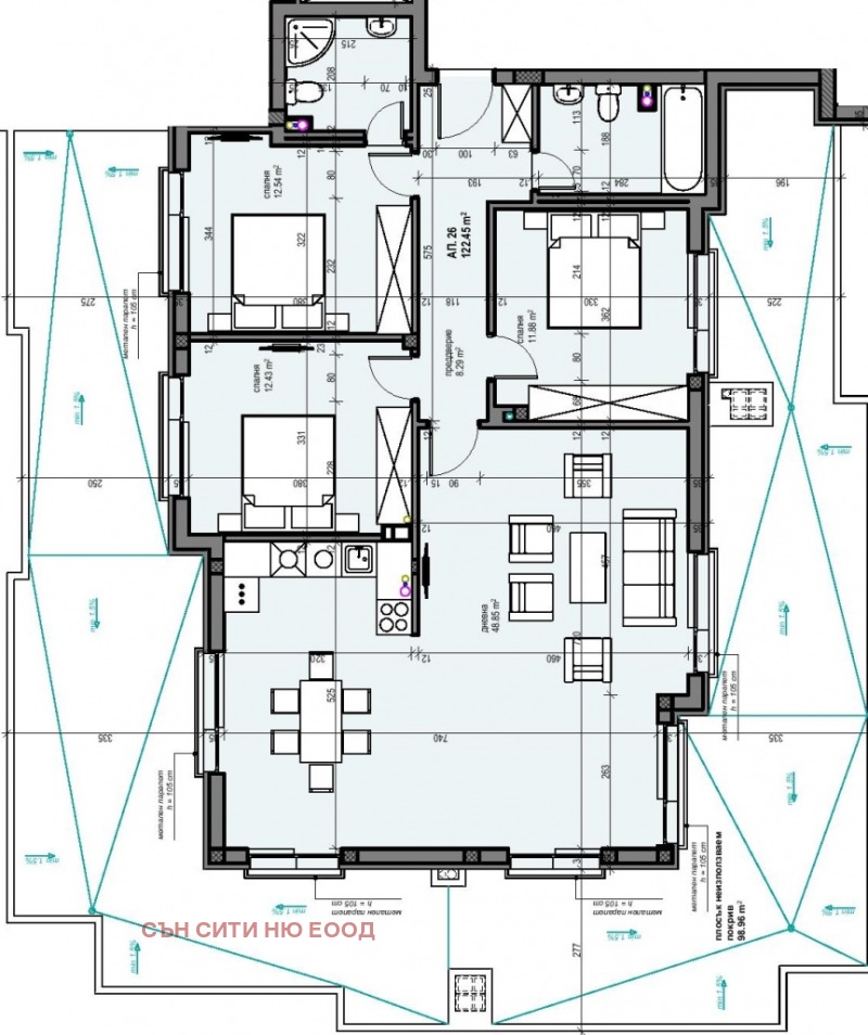 Satılık  3+ yatak odası Sofia , Manastirski livadi , 148 metrekare | 67989580 - görüntü [16]