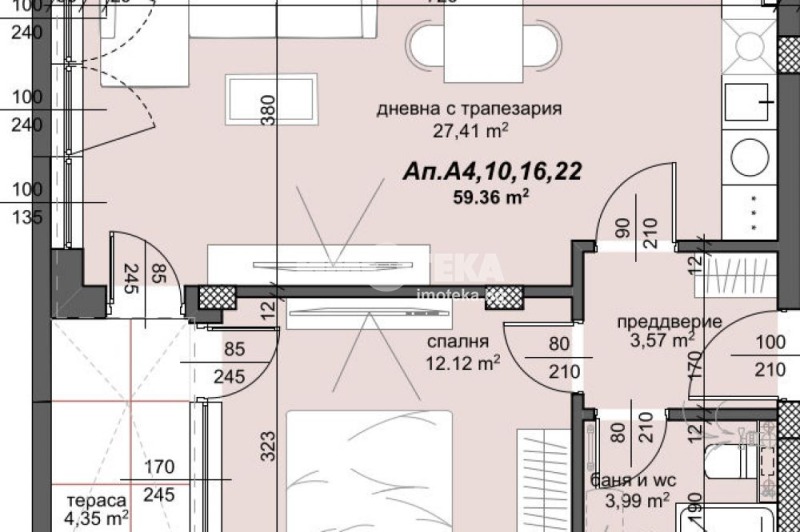 Продава 2-СТАЕН, гр. Пловдив, Тракия, снимка 1 - Aпартаменти - 48021530