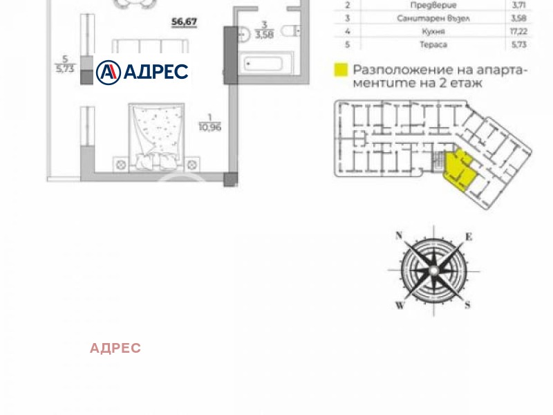 Продава 2-СТАЕН, гр. Варна, к.к. Чайка, снимка 4 - Aпартаменти - 49182131