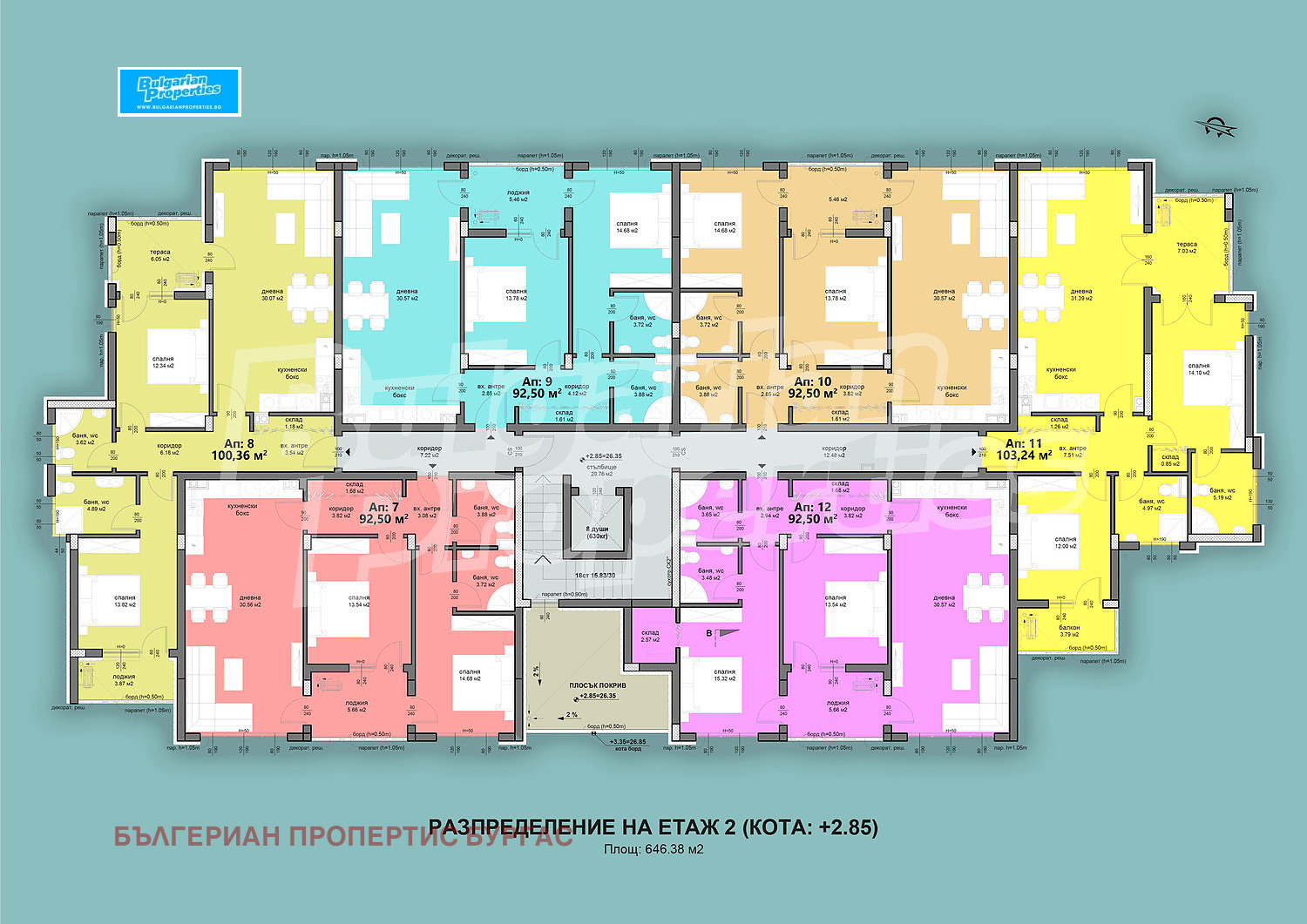 Продава 3-СТАЕН, гр. Бургас, Черно море, снимка 2 - Апартаменти - 56523288
