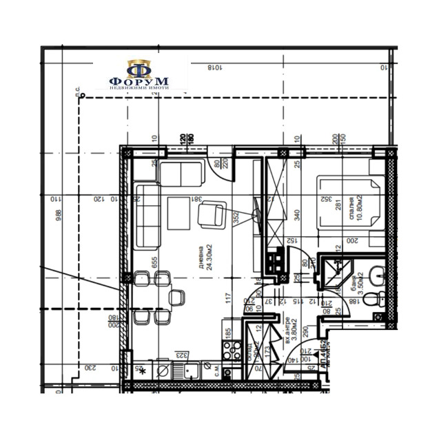 Na prodej  1 ložnice Plovdiv , Južen , 109 m2 | 33139566 - obraz [2]