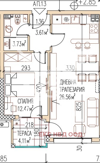 Продава  2-стаен град Пловдив , Остромила , 67 кв.м | 94847230