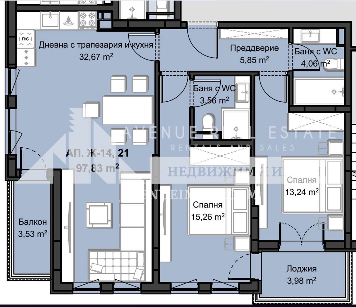 Продава 3-СТАЕН, гр. Пловдив, Христо Смирненски, снимка 2 - Апартаменти - 51459765