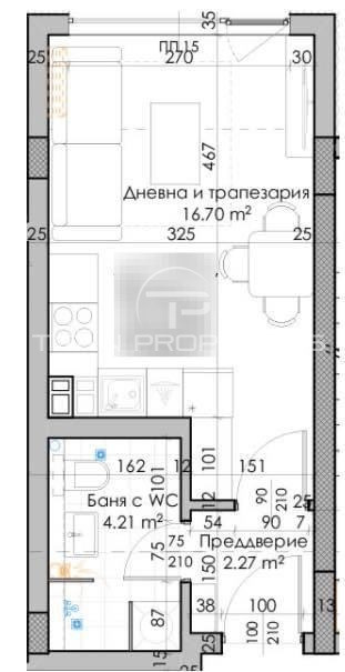 Te koop  Studio Plovdiv , Juzjen , 34 m² | 32305679 - afbeelding [2]
