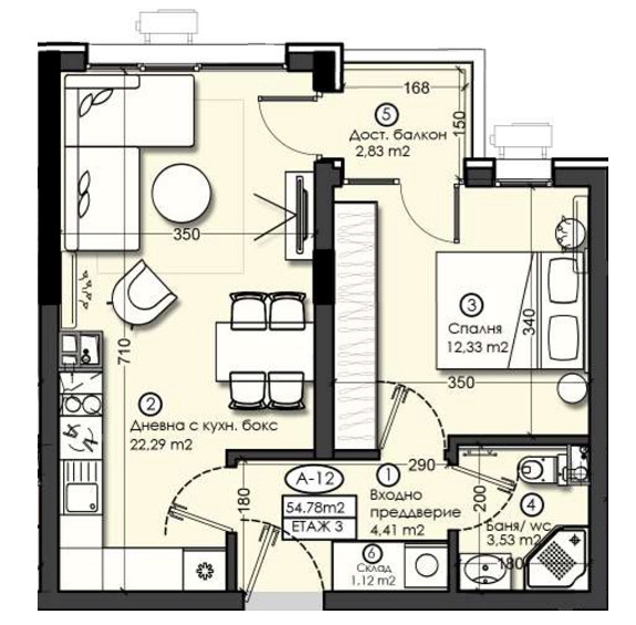 Продава 2-СТАЕН, гр. София, Малинова долина, снимка 7 - Aпартаменти - 46907178