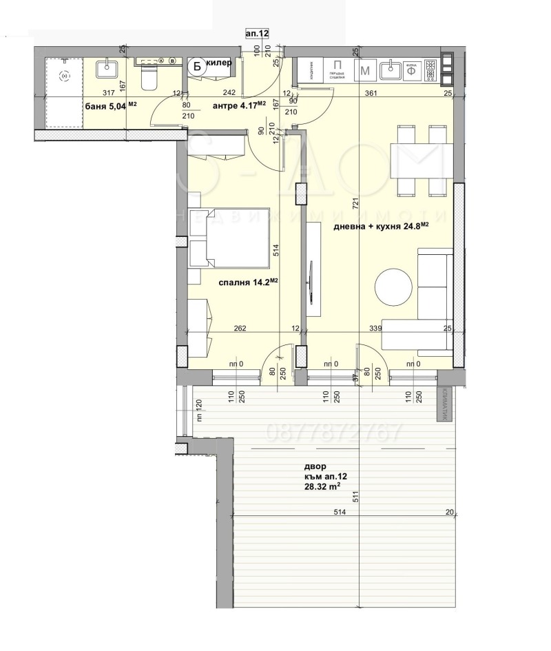 Продава  2-стаен град Стара Загора , Студентско градче , 73 кв.м | 55171037 - изображение [2]